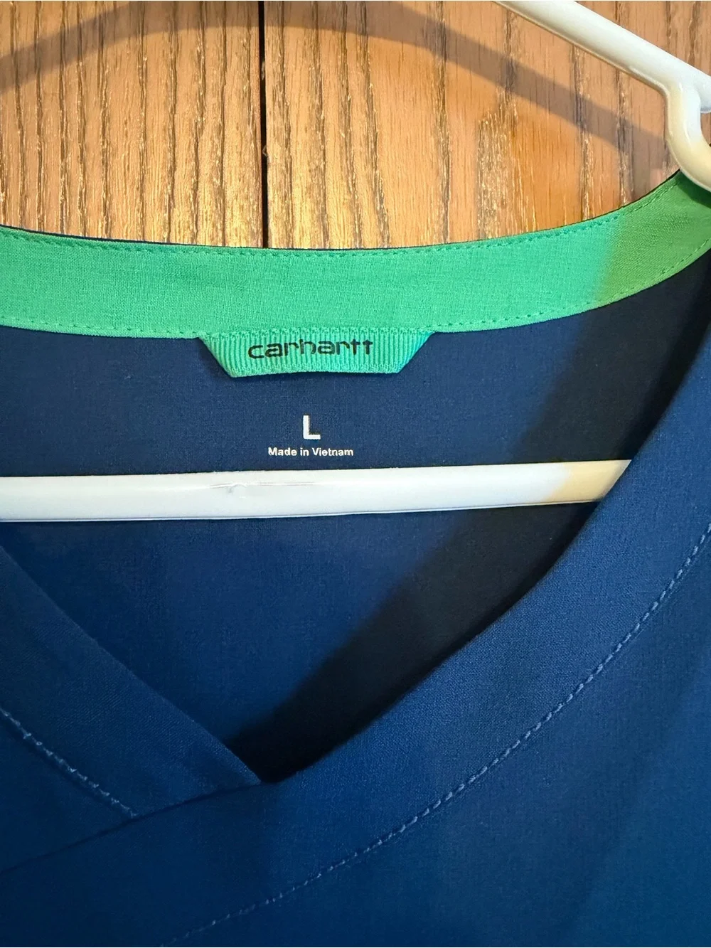 Carhartt Navy Blue and Green Scrubs Set size L
